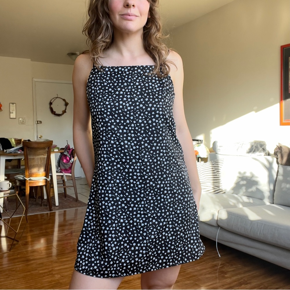 Black & White Floral Sundress